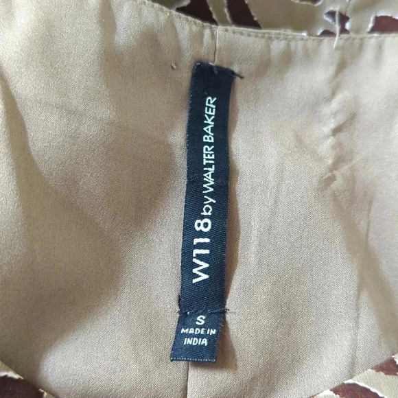 W118 by Walter Baker Brown Leopard Long sleeve Dress - Picture 6 of 8